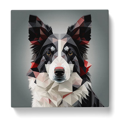 Border Collie Geometric No.1 - No Frame Print