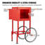 Machine à maïs soufflé Popcorn Popper 8 oz avec chariot 850W 48 tasses