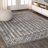 Ziri Moroccan Geometric Gray/Cream Rug-398792755