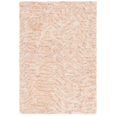Wendelina Pine Hand Tufted Wool & Cotton Abstract Rug