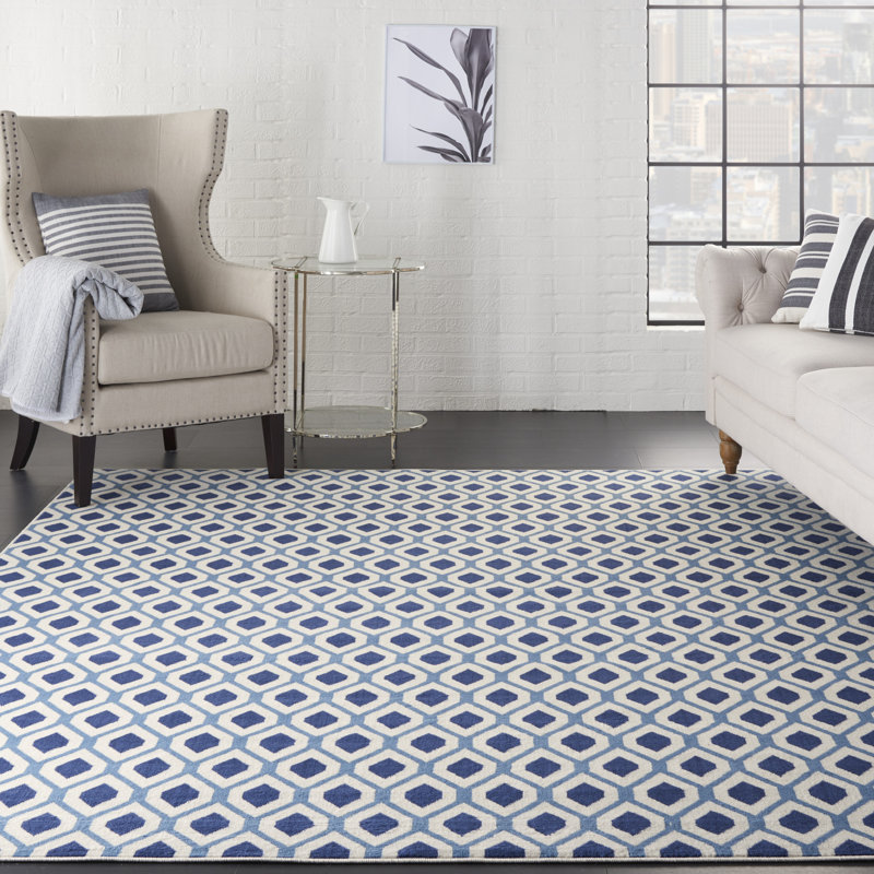 Tapis blanc Bo, Rectangle 7 pi 10 po x 9 pi 10 po