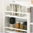 Modern Freestanding Kitchen Cabinet with 12 Door Shelves-757574032