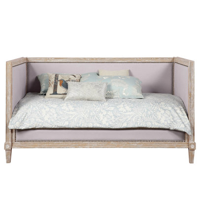 Charlton Beige Linen & Weathered Oak Finish Daybed (Daybed)