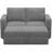 Rafael 2 Seats Fabric Sectional Pull Out Sofa Memory Foam Mudular Sofa For Living Room-366987803