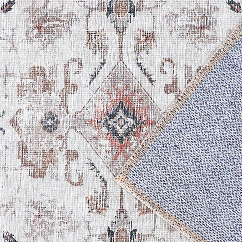 Tapis intérieur lavable Nermine Chenille Mashine, Rectangle 4 pi x 6 pi
