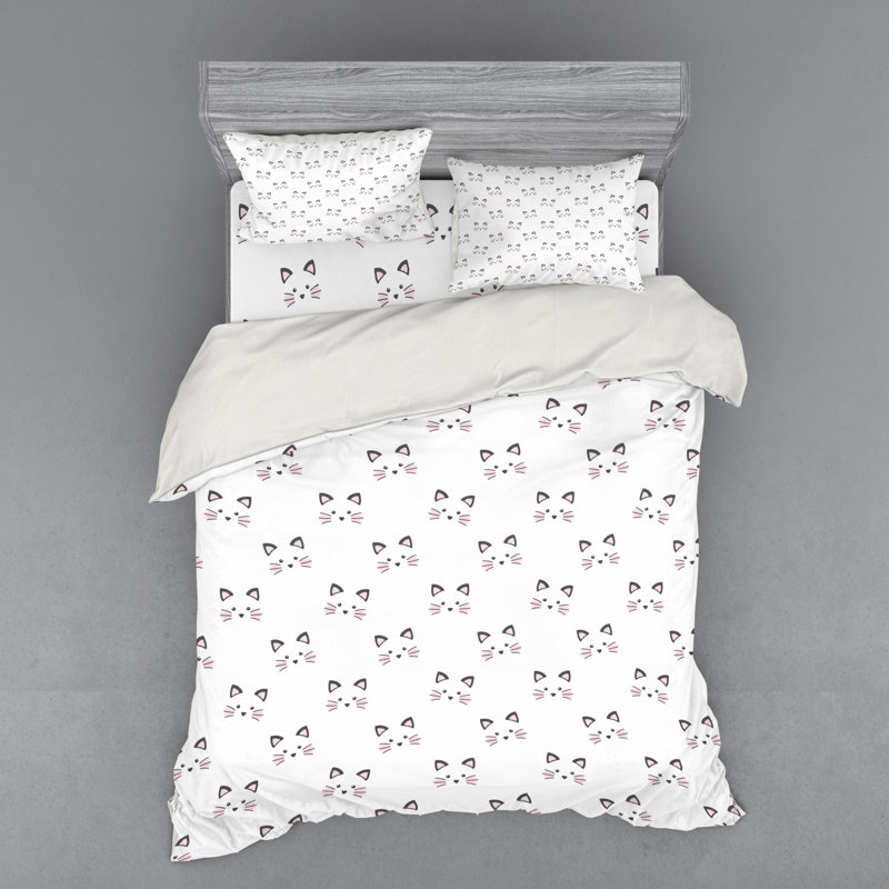 Farmhouse / Country Polyester Duvet Cover, Queen Duvet Cover + 3 Additional Pieces