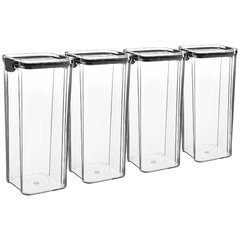 4pk Glass Container 10 oz LOCK LID LEAK-PROOF SEAL THERMAL SHOCKPROOF