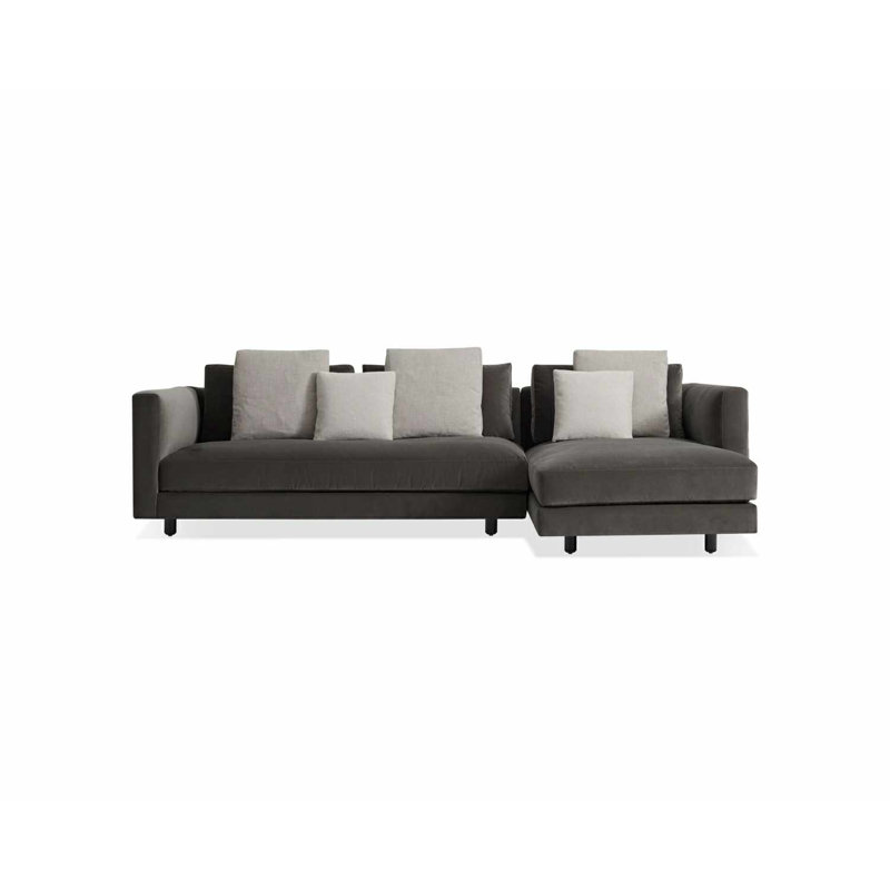 Hands Down Chaise Sectional, Landa Stone, Right Hand Facing