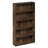 Furinno Basic 5-Tier Open Shelf Bookcase, Bookshelf, Storage Organizer, 7 x 24 x 44, Amber Pine-116834287