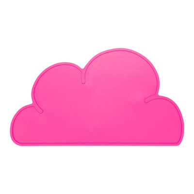 Silicone Cloud Shaped Food Placemat - Magenta - Non-Slip - Easy Clean - Tabletop Protection - 18 3/4" x 10 1/2" - 1ct Box - 
