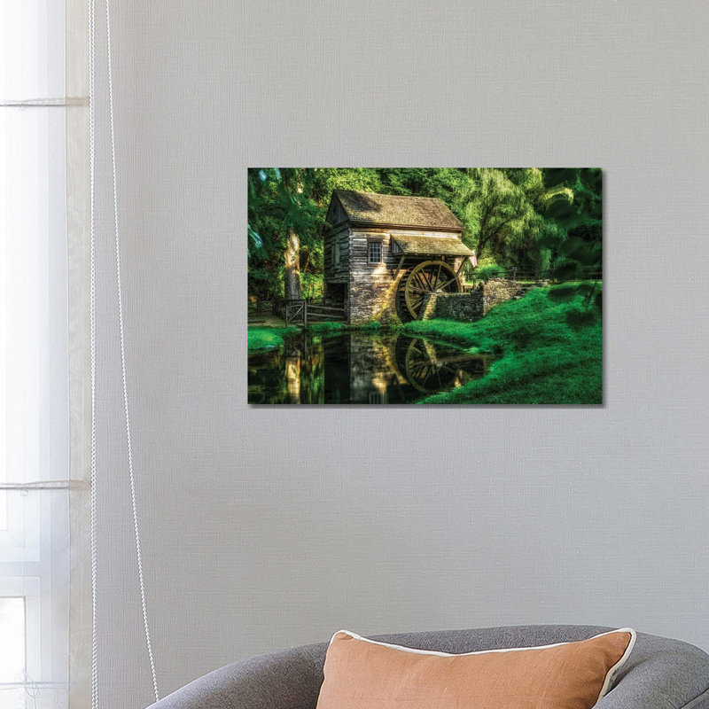Grist Mill by David Gardiner - Wrapped Canvas Gallery-Wrapped Canvas Giclée, 18"H x 26"W