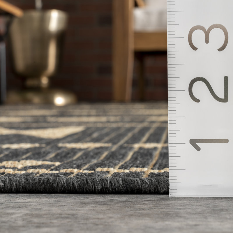 Tapis géométrique intérieur / extérieur Batista, Rectangle 4 pi x 6 pi