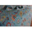 Tapis bleu All-Over Cliney fait à la main 8 x 10
