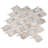 Wooden Beige 12.01 in. x 12.01 in. Geometric Polished Marble Mosaic Tile