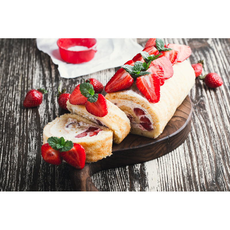 Cake Roll by Istetiana - Wrapped Canvas Print, 20cm H x 30cm W x 3.8cm D