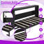 Grand lit escamotable imprimé grand et simple avec éclairage DEL et charge USB-802224750-802224736