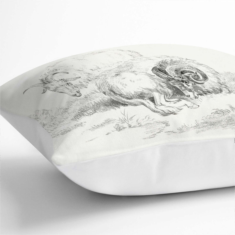 Square Throw Cushion, White, 40cm H x 40cm W x 15cm D