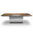 Camenta Walnut Metal Base Dining Table-87038684