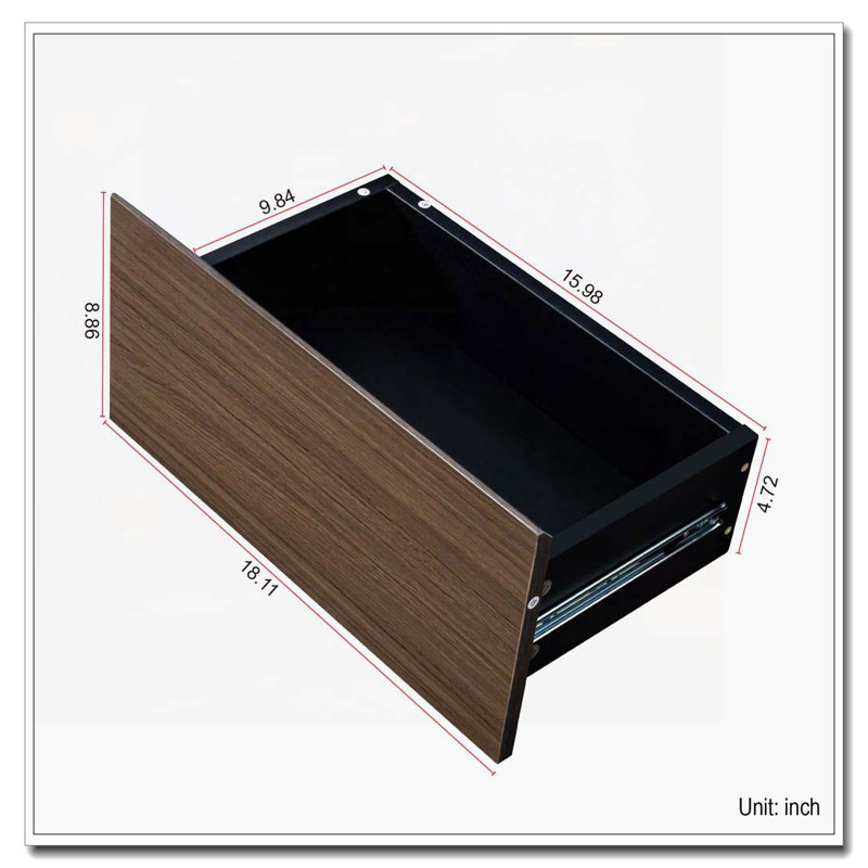 Table basse extensible, table basse en bois réglable en longueur avec 2 tiroirs de rangement