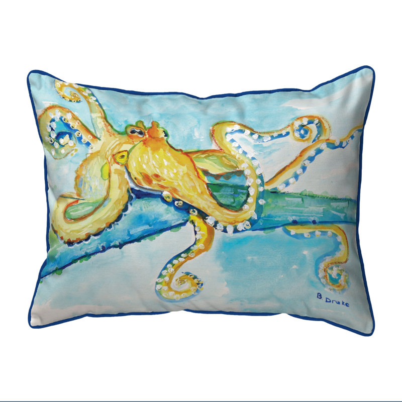 Housse et insert de coussin rectangulaire d'extérieur Octopus Octopus, Petit