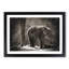 Mother and Baby Elephant Together - Picture Frame Painting Print-56860521-56860515