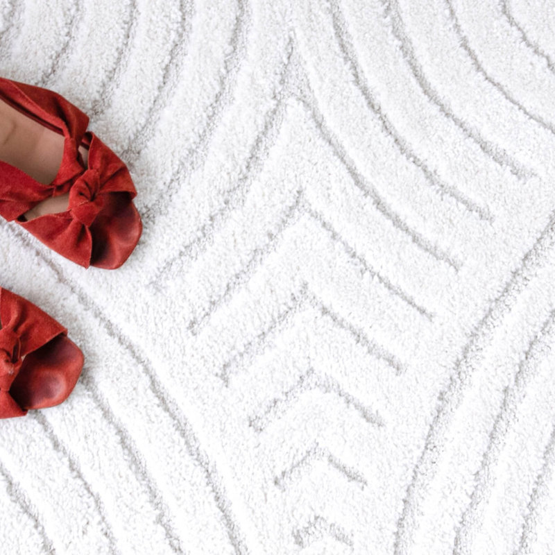 Tapis crème Ayjah, Tapis de couloir 2 pi 2 po x 7 pi