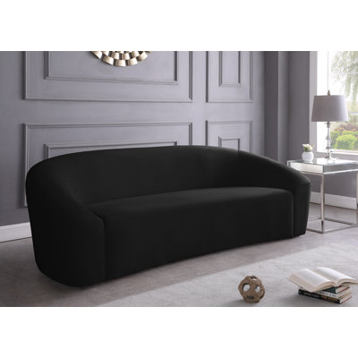 Alaw Velvet Curved Sofa