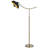 66'' Brass Swing Arm Floor Lamp