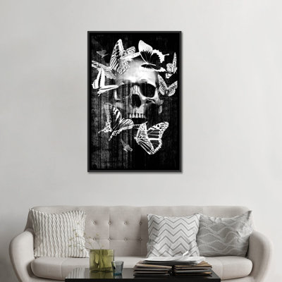 " Skull Butterfly Crown " by GraphINC