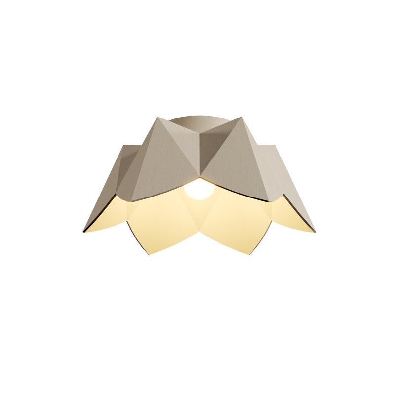 Physalis 1 - Light Flush Mount, 7.87" H x 18.5" W x 18.5" D, Organic Cappuccino