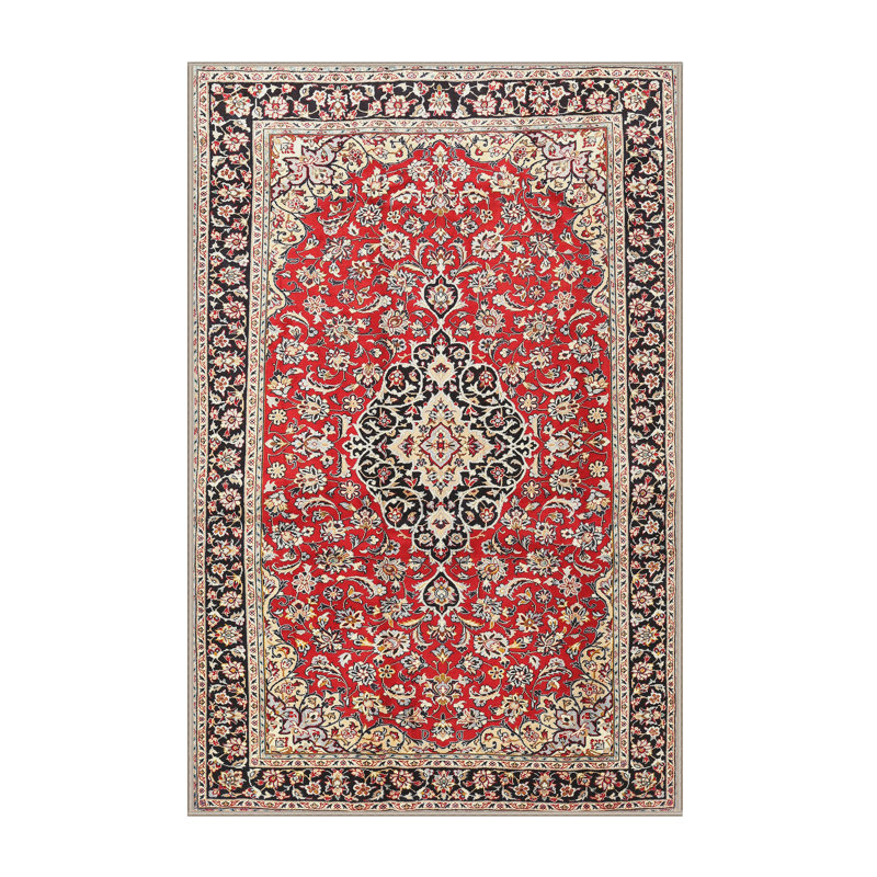 Tapis oriental en laine rouge / beige, Rectangle 8 pi x 10 pi