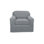 Housse pour fauteuil à coussins carrés ultra-doux extensible