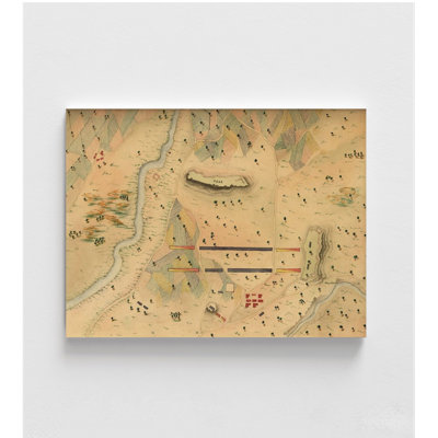 Mexican War Battle Map 1848, Mexican War History Print, War Historic Poster, Mexico Wall Art, Battlefield Decor, Rusitc Central American Art