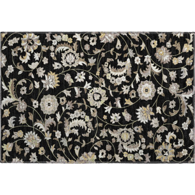 Premium Machine Washable Goulven AMF1006 Floral Rug