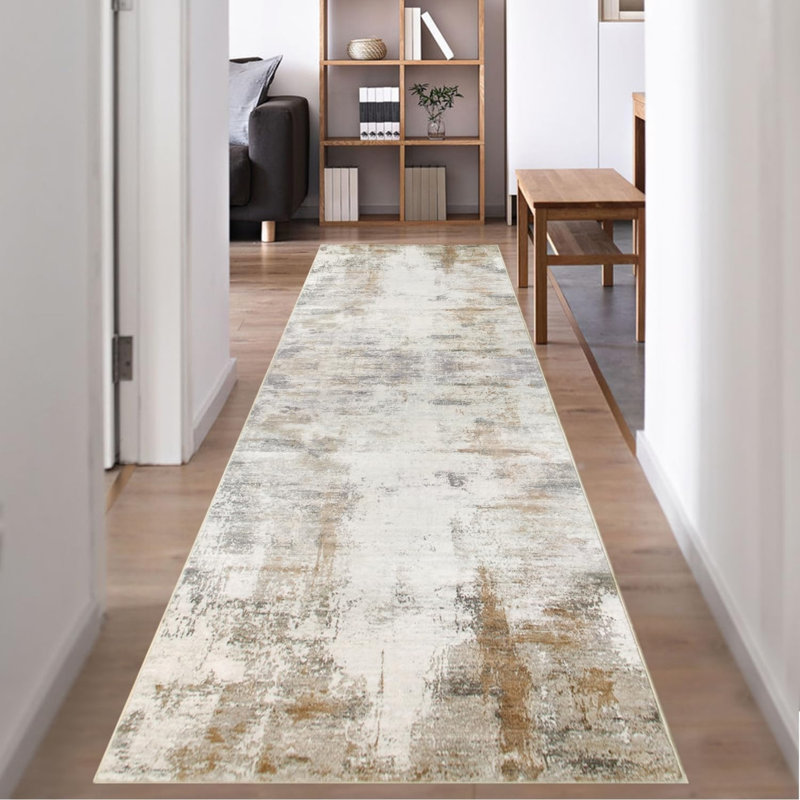 Abstract Faux Fur 60cm X 300cm Area Rug