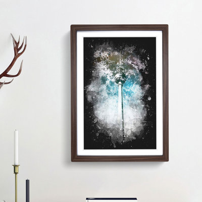 Alexanderplatz in Berlin - Picture Frame Graphic Art Print