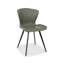 GARCIA UPHOLSTERED CHAIR - VINTAGE FAUX LEATHER - BLACK SAND POWDER COATED LEGS (PAIR)-1436763616
