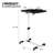 Mobile Computer Desk, Adjustable Height Standing Table, Laptop Desk Rolling Sit-Stand with Wheels-80291865