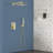 Topcraft 10-Inch Square Rainfall Shower System with Handheld Showerhead