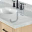 Meuble-lavabo simple en bois massif 48 po avec lavabo en marbre de Carrare 1,5 po Tidworth-219447702-208231501