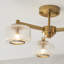 Stark 3 Light Ceiling Semi Flush Light
