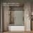 Pleat Frameless Sliding Bath Door-71122762