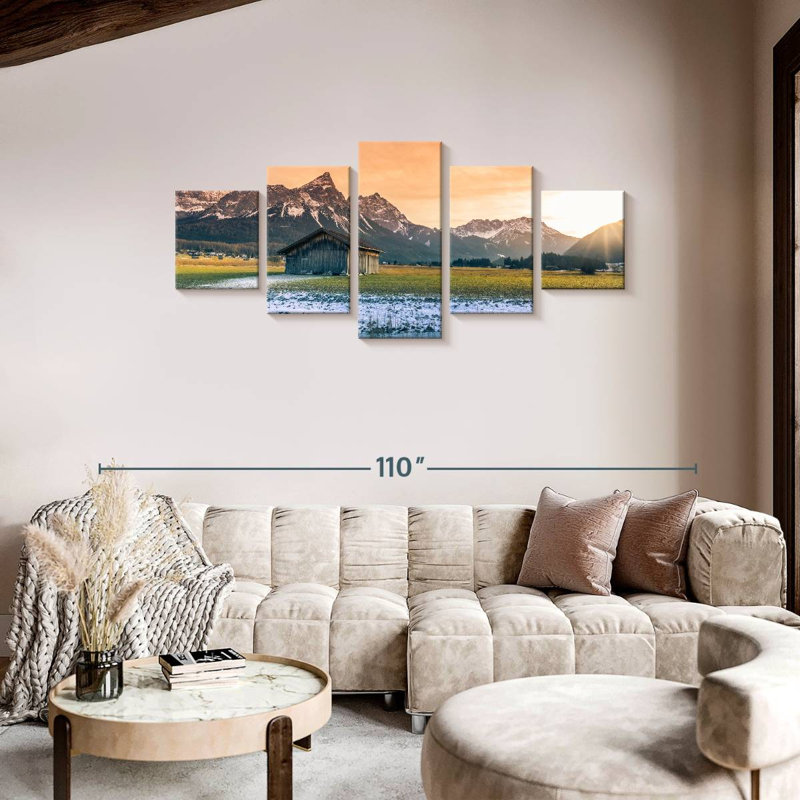 Alpine Barn, 36" H x 80" W