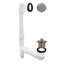 Ensemble de drain de baignoire 14 po en polypropylène blanc pour ouvrir le pied de baignoire avec trop-plein à deux trous-36928773
