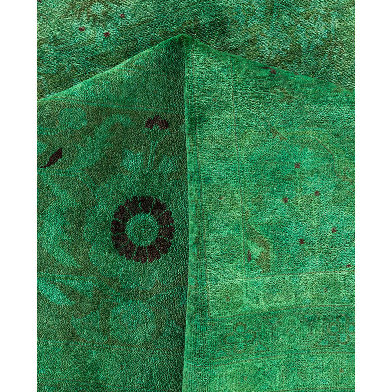 Overdyed One-of-a-Kind 12' 1" X 17' 10" Hand Knotted Area Rug