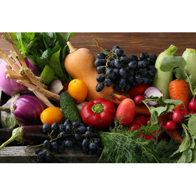 Légumes frais - photographie sur toile tendue