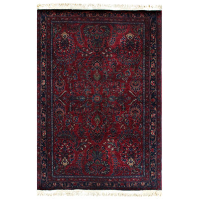 Hakizimana One-of-a-Kind 3'3" X 4'11" Area Rug in Red