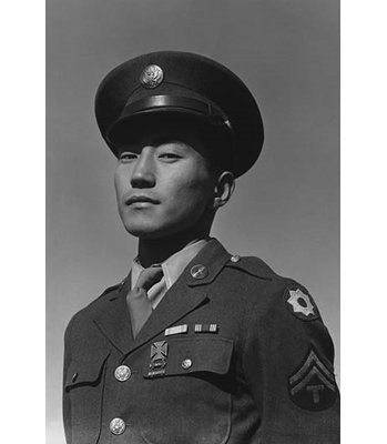 « corporal jimmy shohara » par ansel adams, reproduction de photo