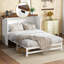 Armoire de lit escamotable peu encombrante, pin massif, style moderne pour la maison