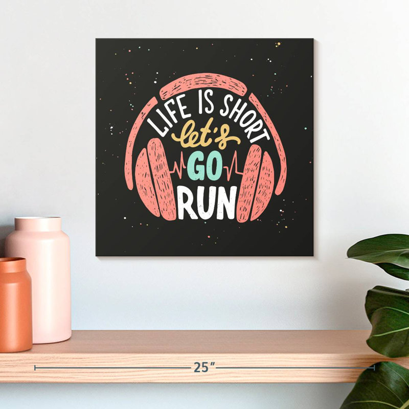 Citation de remise en forme Tergel Let's Go Run, H 16 po x l 16 po
